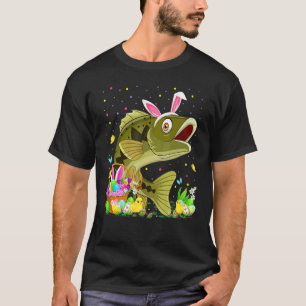 Camiseta Coelho de Páscoa Caça a Ovos Raba Laranja Peixe Pá