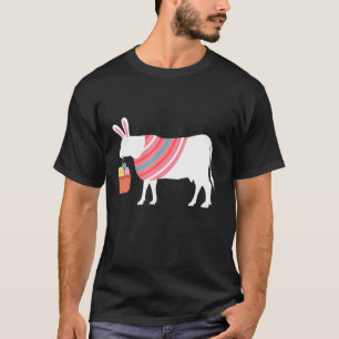 Camiseta Coelho de Páscoa de Vaca Páscoa Para Animal