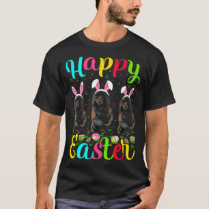 Camiseta Coelho de Páscoa Engraçado Cão de Água Português F