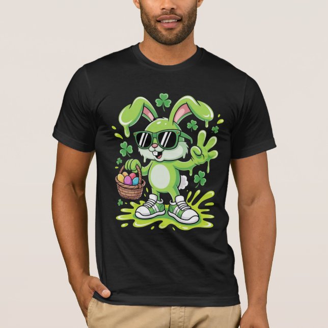 Camiseta Coelho de Páscoa Escorregadio (Frente)