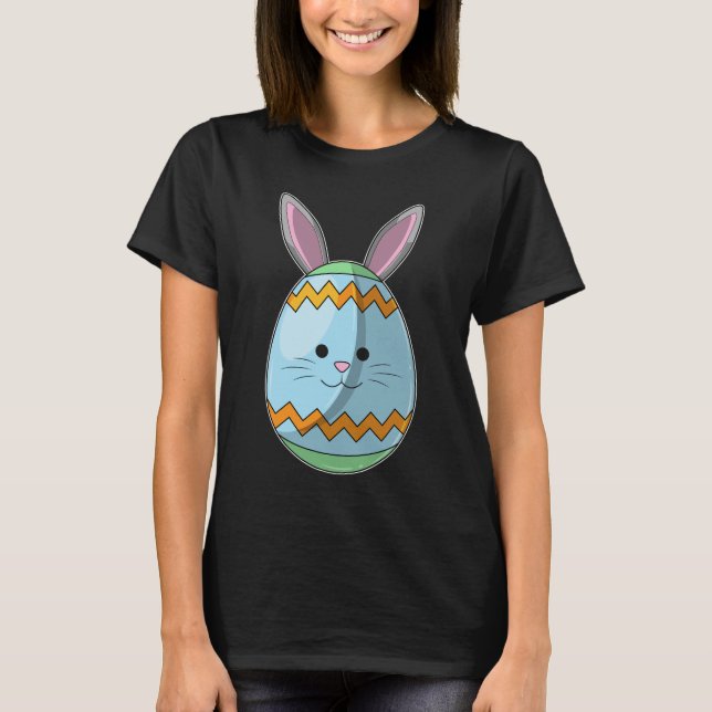 Camiseta Coelho de Páscoa ovo de Páscoa (Frente)