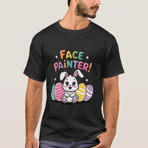 Camiseta Coelho de Páscoa Pintor de Rosto Profissional Tint