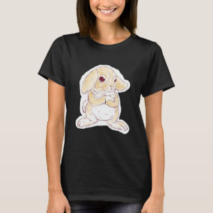 Camiseta Coelho Desanimado Atravessando Patinhas Pequenas e