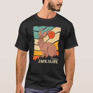 Camiseta Coelho-deserto-montanha-cacto-sol-Arizona