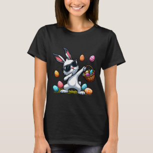 Camiseta Coelho divertido dançando Bunny Dia Feliz da Pásco