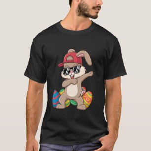 Camiseta Coelho divertido de Dabbing ovos de Páscoa Dab men