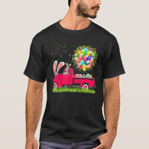 Camiseta Coelho Divertido Pit Bull Árvore de Ovos de Páscoa