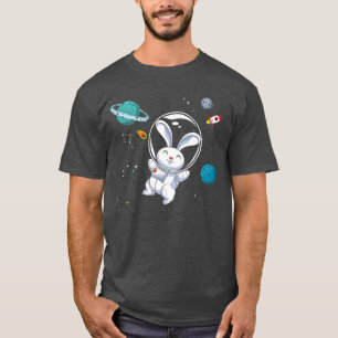 Camiseta Coelho do Amante de os animais do Espaço Uniforme