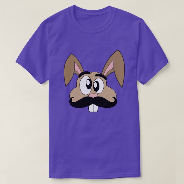 Camiseta Coelho do bigode (Frente do Design)