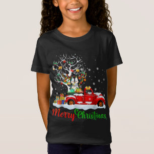 Camiseta Coelho Do Caminhão Vermelho Natal Pajama Engraçado
