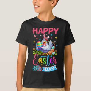 Camiseta Coelho do Dia Feliz da Páscoa Caça Chocolate E