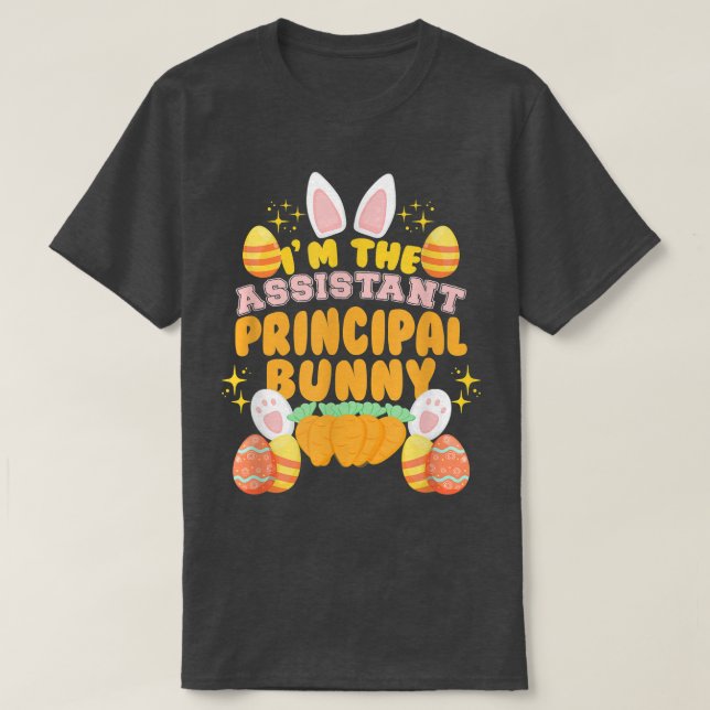 Camiseta Coelho do páscoa, sou o Diretor Assistente. (Frente do Design)