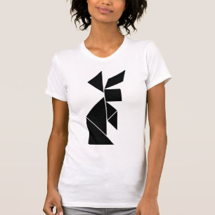 Camiseta coelho do tangram