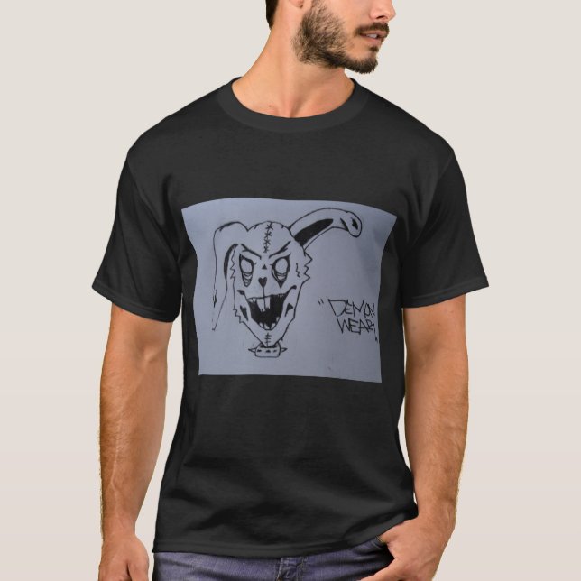 Camiseta coelho do zombi (Frente)