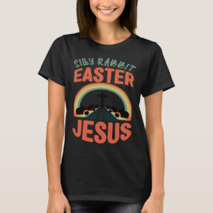 Camiseta Coelho Domingo de Páscoa Cristão Páscoa Para Jesus