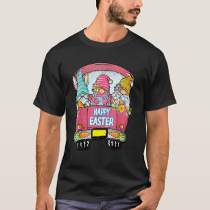 Camiseta Coelho dos Gnomos, Ovos Caçando Caminhão Feliz