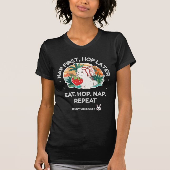 Camiseta Coelho dos Sonhos de Morango (Frente)