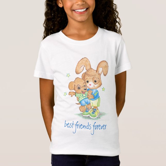 Camiseta coelho e amigo (Frente)