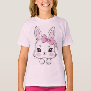 Camiseta Coelho e arco rosa