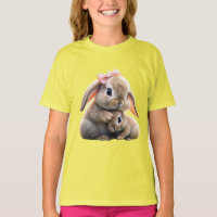 Coelho e T-Shirt das Crianças Afetadas