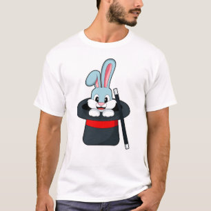 Camiseta Coelho em magia com Wand & Hat