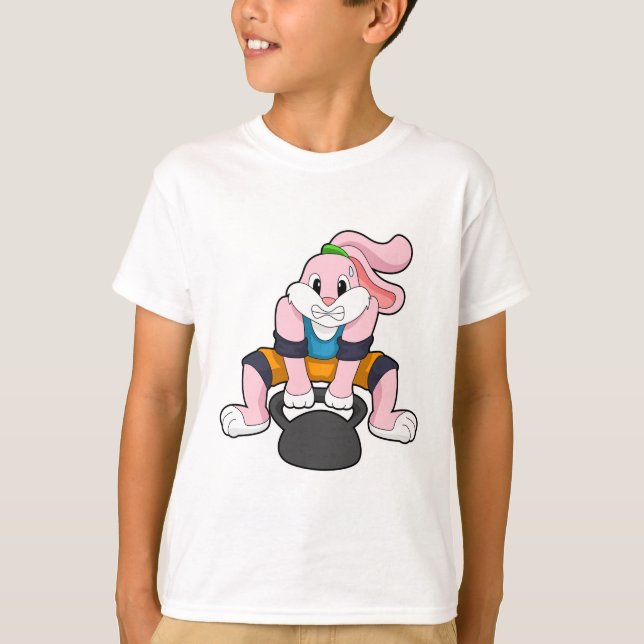 Camiseta Coelho em Malhação com Dumbbell.PNG (Frente)