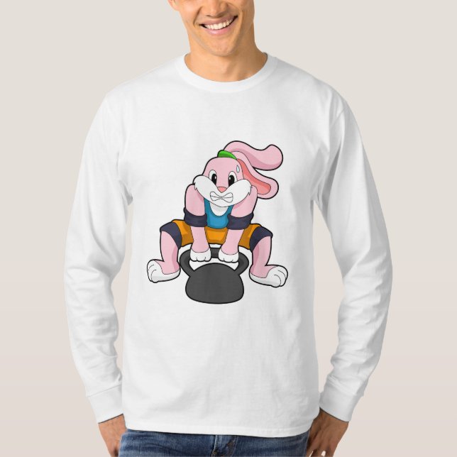 Camiseta Coelho em Malhação com Dumbbell.PNG (Frente)