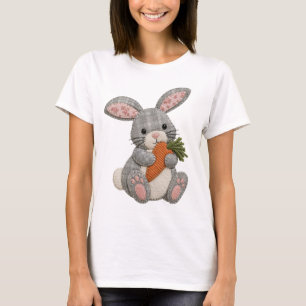 Camiseta Coelho em Patchwork com Design de Bunny Cottagecor