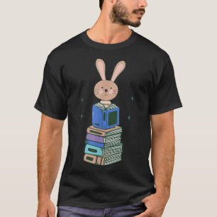 Camiseta Coelho engraçado doce rato de biblioteca meninas m