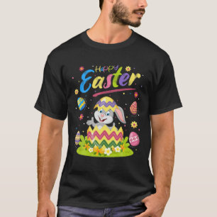 Camiseta Coelho Engraçado Lover Páscoa Coelho De Ovo Feliz