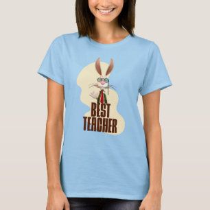 Camiseta Coelho Engraçado Melhor Professor