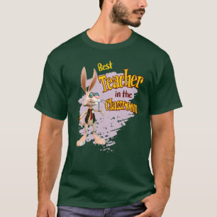 Camiseta Coelho Engraçado Melhor Professor da Sala de Aula