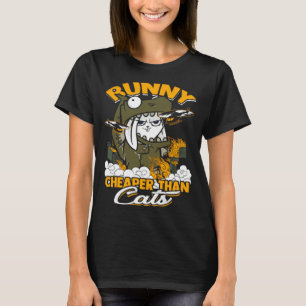 Camiseta Coelho Er Do Que Gatos Coelho De Páscoa Branco E B
