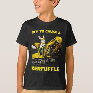 Camiseta Coelho Escavadeira Pronto Para Causar Uma Confusão