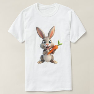 Camiseta Coelho Feliz Bunny Fofo Sorridente Animal