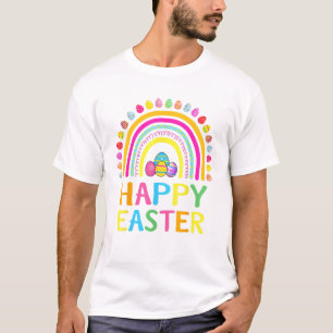 Camiseta Coelho Feliz de Páscoa Caça ao Ovo de Páscoa Mulhe
