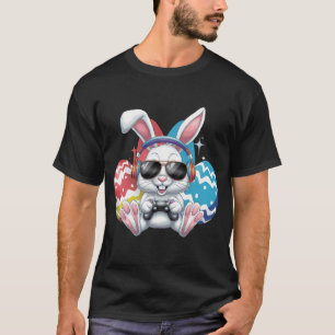 Camiseta Coelho Feliz de Páscoa Jogos de Jogador
