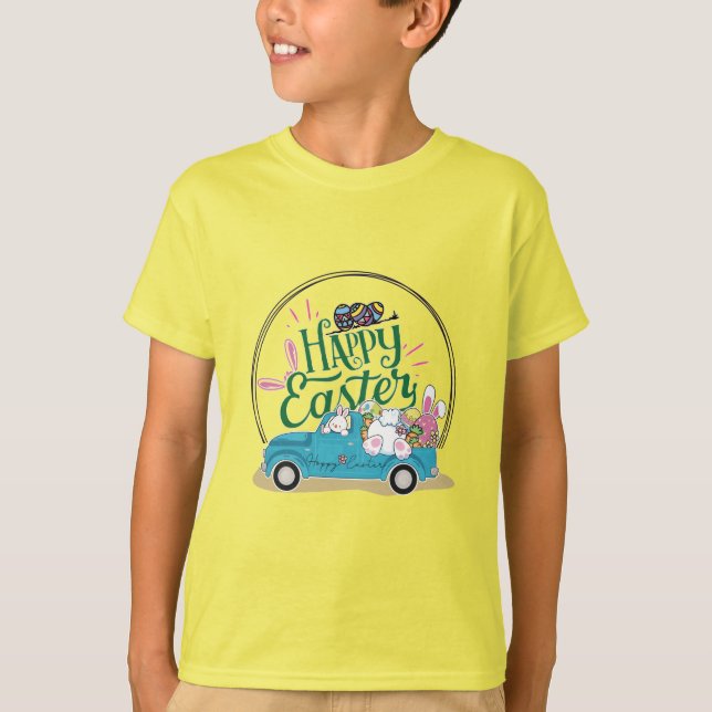 Camiseta coelho felz pascoa (Frente)