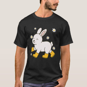 Camiseta Coelho Fofo de Botas de Chuva Mãe Coelho
