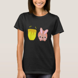 Camiseta Coelho Fofo e Divertido Honey Bunny Amantes de Ani