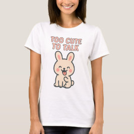 Camiseta Coelho Fofo “Muito Fofo Para Falar”