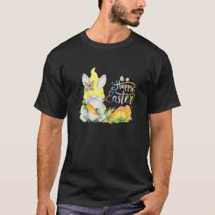 Camiseta Coelho Gnomo Coelho Felz pascoa De Caça Ao Ovo Dia