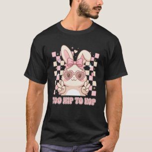 Camiseta Coelho Kawaii Óculos de Sol Coração Muito Descolad