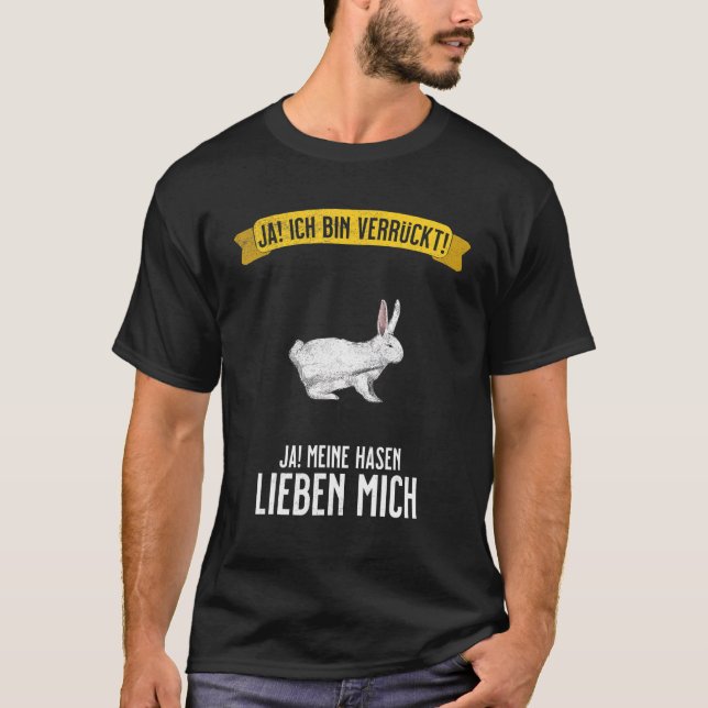 Camiseta Coelho Louco e Coelho Me Ama (Frente)