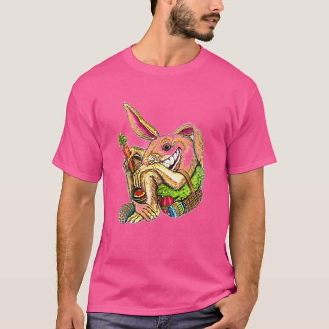 Camiseta Coelho Louco Na Cesta  (Frente)