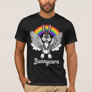 Camiseta Coelho mágico Bunnycorn do unicórnio de CuteRabb
