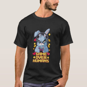 Camiseta Coelho Mal-Humorado Gamer Geek Humor Divertido Jog