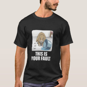Camiseta Coelho Mal-Humorado ISSO É CULPA SUA Amante de Ani