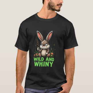 Camiseta Coelho Mal-Humorado SELVAGEM E CHORÃO Aventura Div
