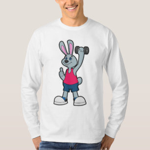 Camiseta Coelho na Malhação com Dumbbell